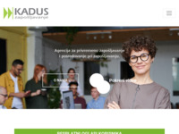 Frontpage screenshot for site: Kadus d.o.o. - agencija za privremeno zapošljavanje (http://www.kadus.hr/)