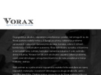 Frontpage screenshot for site: Vorax d.o.o., Rijeka (http://www.vorax.hr)