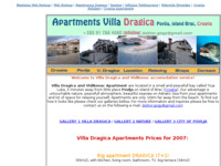 Frontpage screenshot for site: Apartmani Villa Dragica - Otok Brač (http://apartments.pondi.hr/)