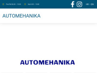 Frontpage screenshot for site: (http://www.automehanika.hr)
