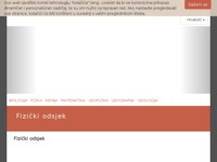 Frontpage screenshot for site: PMF - fizički odsjek (http://www.phy.hr/)