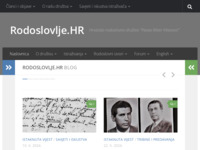Frontpage screenshot for site: Rodoslovlje.hr - Hrvatsko rodoslovno društvo Pavao Ritter Vitezović (http://www.rodoslovlje.hr/)