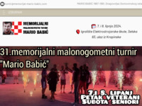 Frontpage screenshot for site: (http://www.memorijal-mario-babic.com)