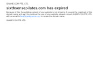 Frontpage screenshot for site: Sixth Sense Pilates (http://www.sixthsensepilates.com)