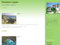 Frontpage screenshot for site: Pansion Lopar (http://pansionlopar.blog.hr/)