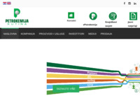 Frontpage screenshot for site: (http://www.petrokemija.hr)