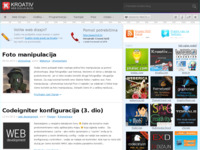 Frontpage screenshot for site: (http://www.kroativ.net)