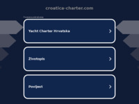 Frontpage screenshot for site: Croatica Charter (http://www.croatica-charter.com/)