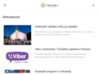 Frontpage screenshot for site: (http://www.vrboska.info/)