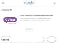 Frontpage screenshot for site: Turistička zajednica mjesta Vrboska (http://www.vrboska.info/)