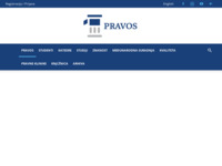 Frontpage screenshot for site: Pravni fakultet u Osijeku (http://www.pravos.hr)