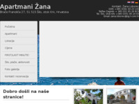 Frontpage screenshot for site: Apartmani Žana, Šilo (http://www.apartmani-zana.com)