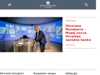 Frontpage screenshot for site: Hrvatska narodna banka (http://www.hnb.hr/)
