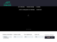 Frontpage screenshot for site: Automobili Princip (http://www.automobili-princip.hr)