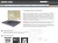 Frontpage screenshot for site: Nomans Web dizajn studio (http://www.nomans.com)