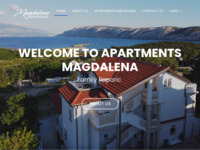 Frontpage screenshot for site: Apartmani obitelji Paparic (http://www.apartmani-magdalena.hr/)
