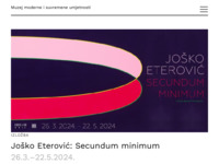Frontpage screenshot for site: Muzej moderne i suvremene umjetnosti (http://www.mmsu.hr/)