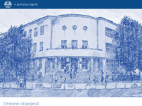 Frontpage screenshot for site: II. gimnazija, Zagreb (http://www.druga.hr/)
