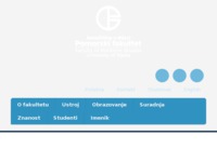 Frontpage screenshot for site: Pomorski fakultet (http://www.pfri.hr)