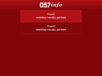 Frontpage screenshot for site: Radio 057 (http://www.radio057.hr/)