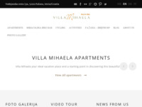 Frontpage screenshot for site: (http://www.villa-mihaela.com)
