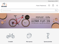 Frontpage screenshot for site: BIM d.o.o. (http://www.bim-bike.hr)