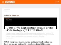 Frontpage screenshot for site: Internet portal - Grad Ogulin (http://grad-ogulin.com/)
