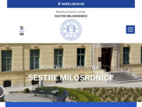 Frontpage screenshot for site: Klinički bolnički centar Sestre milosrdnice (http://www.kbcsm.hr/)