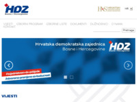 Frontpage screenshot for site: HDZ BiH - Hrvatska demokratska zajednica Bosne i Hercegovine (http://www.hdzbih.org)