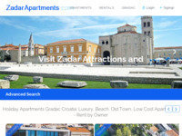 Frontpage screenshot for site: (http://www.crikvenicaapartments.com)