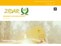 Frontpage screenshot for site: (http://www.zidar-trsce.hr)