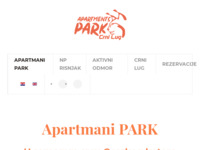Frontpage screenshot for site: Apartman Park, nadomak NP Risnjak u Crnom Lugu (http://www.apartments-park.com)