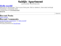 Frontpage screenshot for site: Apartman Sabljić (http://www.sabljic-apartment.com)