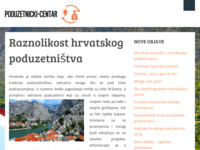 Frontpage screenshot for site: (http://www.poduzetnicki-centar.hr)