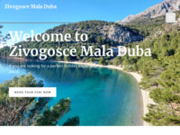 Frontpage screenshot for site: Mala Duba - Makarska Riviera (http://www.mala-duba.com/)