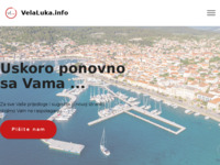 Frontpage screenshot for site: Vela Luka - otok Korčula (http://www.velaluka.info/)