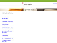 Frontpage screenshot for site: (http://www.pan-prom.hr)