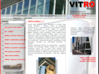 Frontpage screenshot for site: Vitro staklarna Rijeka (http://www.vitro.hr/)
