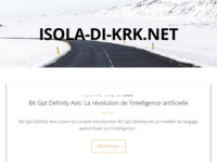 Frontpage screenshot for site: Otok Krk (http://www.isola-di-krk.net/)