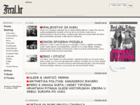 Frontpage screenshot for site: Feral Tribune d.o.o. (http://feral.audiolinux.com/)