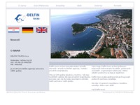 Frontpage screenshot for site: (http://www.delfin-tours.hr/)