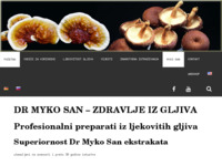 Frontpage screenshot for site: dr.Myko San (http://www.zdravljeizgljiva.hr)