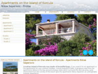 Frontpage screenshot for site: Apartmani Nikša, Korčula (http://niksa.prizba.net/)