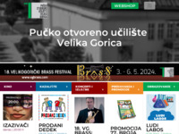 Frontpage screenshot for site: Pučko otvoreno učilište Velika Gorica (http://www.pouvg.hr)