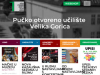 Frontpage screenshot for site: Pučko otvoreno učilište Velika Gorica (http://www.pouvg.hr)