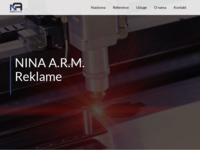 Frontpage screenshot for site: Lasersko graviranje - Nina A.R.M. (http://www.graviranje-nina.hr)