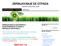 Frontpage screenshot for site: Zbrinjavanje EE otpada (http://eeotpad.wordpress.com)