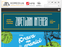Frontpage screenshot for site: Kazalište Komedija (http://www.komedija.hr)