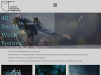 Frontpage screenshot for site: (http://www.danceweekfestival.com/)