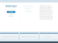Frontpage screenshot for site: Miconic-dizala d.o.o. (http://www.miconic-dizala.hr)
